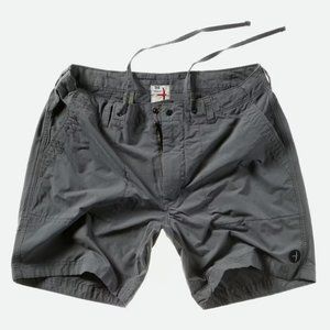 RELWEN Drawstring Paddle Short in Dark Grey